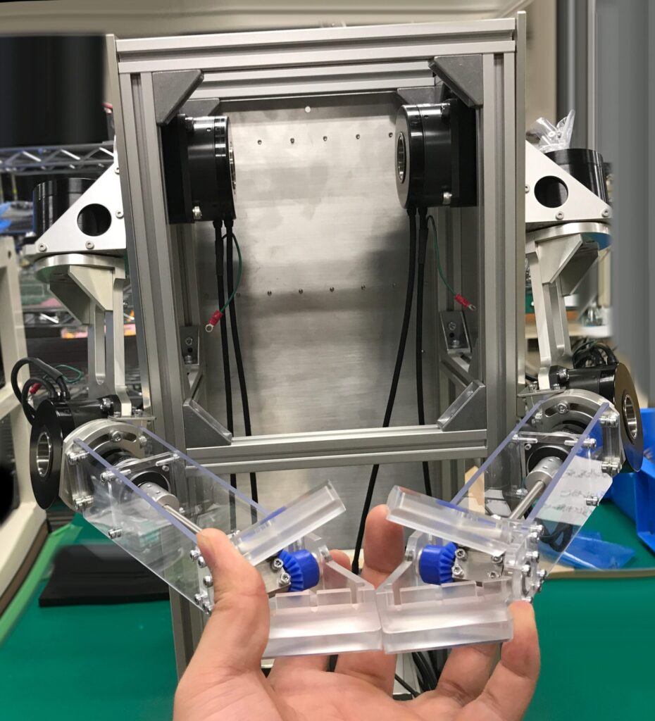 両腕ロボットアーム：名刺交換仕様